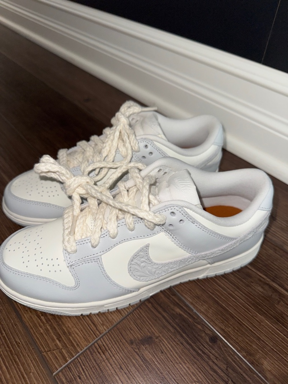 Nike Dunk Sneakers with Textured Swoosh